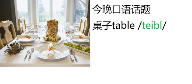 table什么意思(2018年7月28日晚8点《英语之眼》讲课文字记录，table桌子)