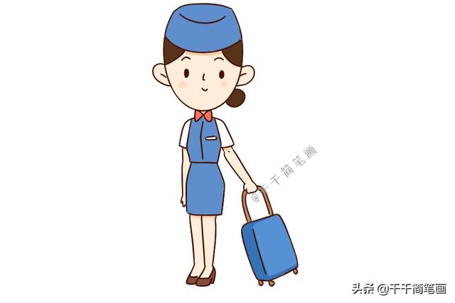 工程师爸爸简笔画图片大全(各种职业的人物简笔画，画风好可爱！)
