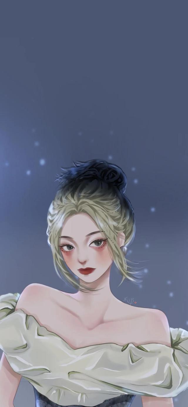 适合女生用的背景图片 霸气(女生炫酷好看的手绘头像插画合集来了：【壁纸\\背景\\头像】)