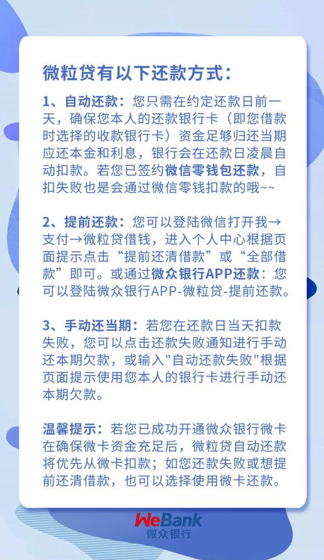 微粒贷提前还款后马上能借么2(与微粒贷还款相关的问题解答)
