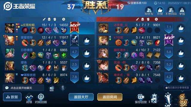 王者荣耀怎么算MVP(王者荣耀：MVP值到底是如何计算，掌握好KDA值才是关键)