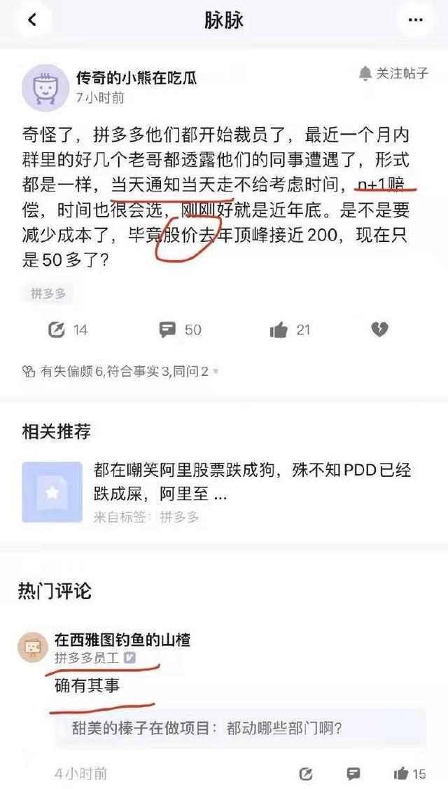 拼多多试用期多久(网传拼多多暴力裁员，HR步步紧跟被裁员工，引热议)