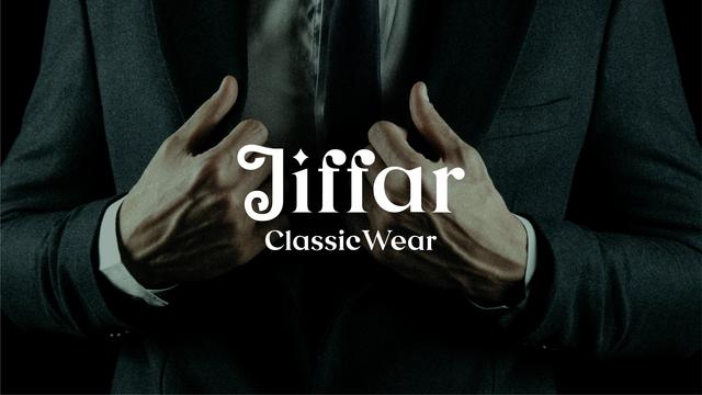 流行服装品牌商标(Jiffar 服饰品牌logo设计via:Ali Redalla)