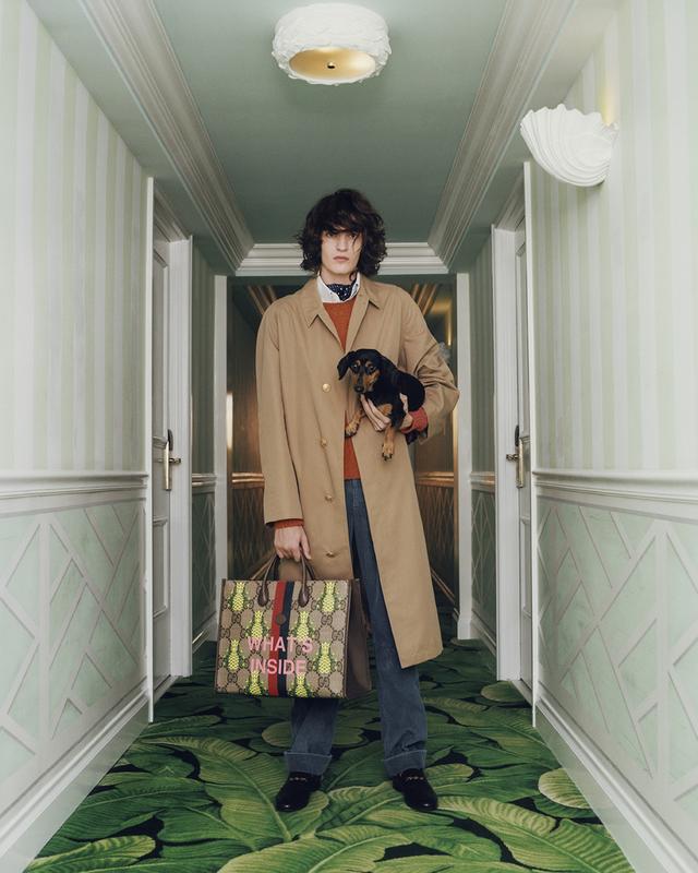 gucci男士包(古驰全新GUCCI PINEAPPLE系列，当代学院风格重新定义都会男士着装)