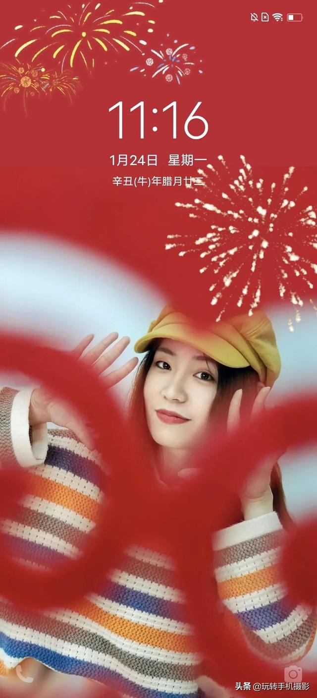 纯白色壁纸 空白全屏(超适合春节的手机壁纸！这样拍也太太太讨喜了)