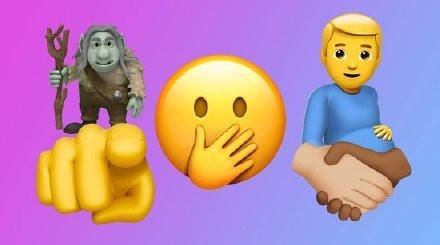 男生发微笑表情什么意思(iOS 15.4新增123个表情“喷子”和“怀孕男人”都来了？)