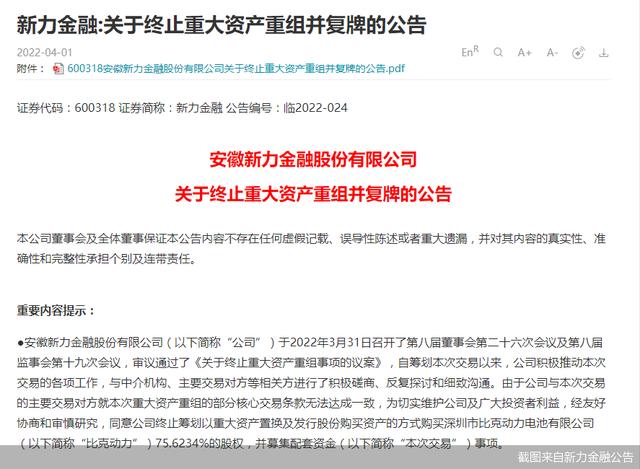 新力金融重组最新消息(股民“炸锅”！新力金融重组黄了 锂电龙头三度“卖身”上市公司未果)