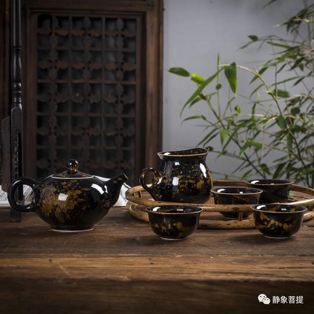 静象·国家非遗吉州窑 玳瑁茶器福寿天齐(上品优价门店)