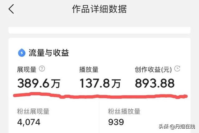 发视频怎么赚钱(一条短视频，播放量将近138万，收益890，做好这三点，你也可以)