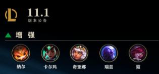 纳尔天赋出装s11(11.1五大加强英雄！纳尔大幅加强或成上路战神)