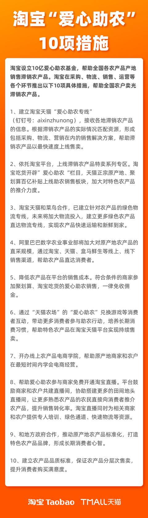淘宝的基金(不让农民种的瓜果都烂在地里！淘宝宣布：设立10亿爱心助农基金)