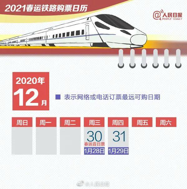 12306晚上几点不能订票2021(2021年春运火车票预售时间表日历：什么时候售票)