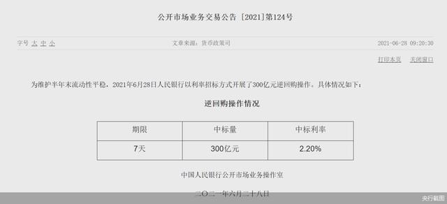 逆回购到期对股市是利好还是利空(半年末这个信号需关注！央行连续加大逆回购投放，怎么影响股市？后续流动性如何？)