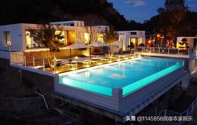 盘山房屋出租(蓟县盘山盘溪格调高端民宿，无边泳池观山悦水，堪比小马尔代夫)
