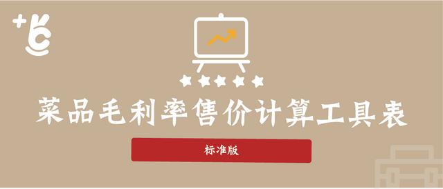 菜品毛利率怎么计算(厨师偷吃、偷拿、浪费怎么办？推荐一份《菜品毛利率计算工具表》)