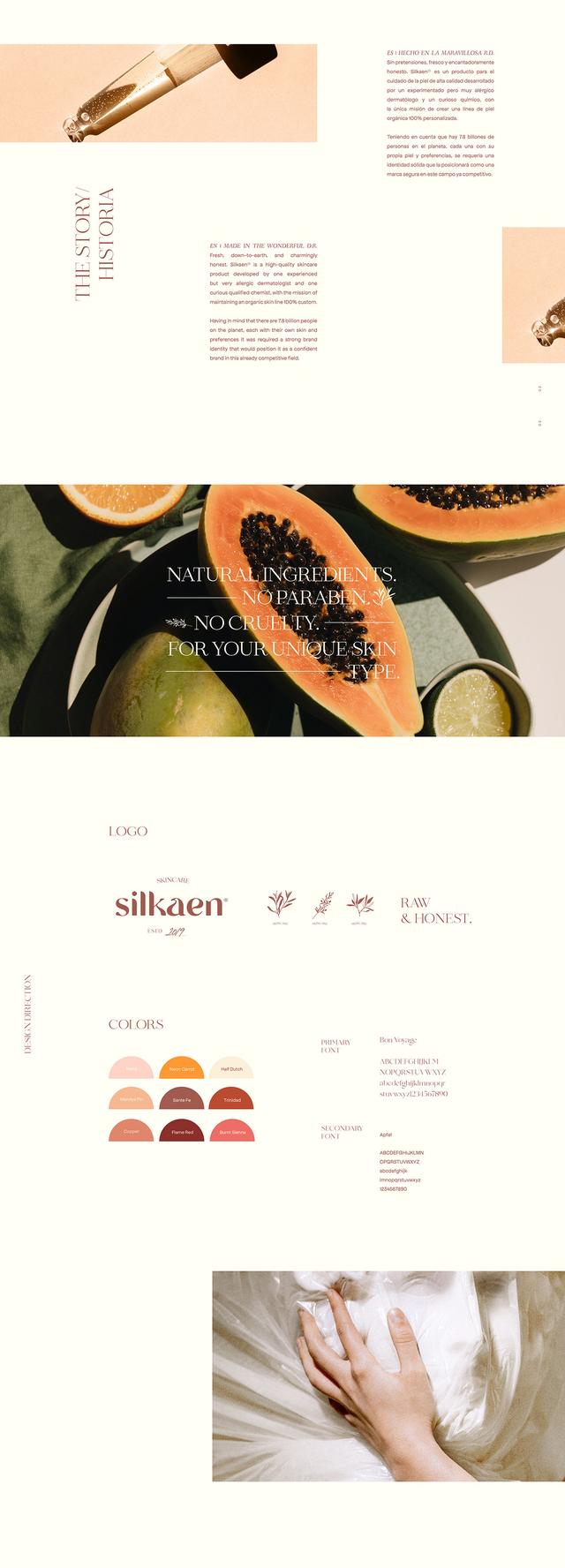 化妆品一线品牌logo(S-I-L-K-A-E-N 高品质护肤品品牌视觉logo设计 via:Tiare Payano)