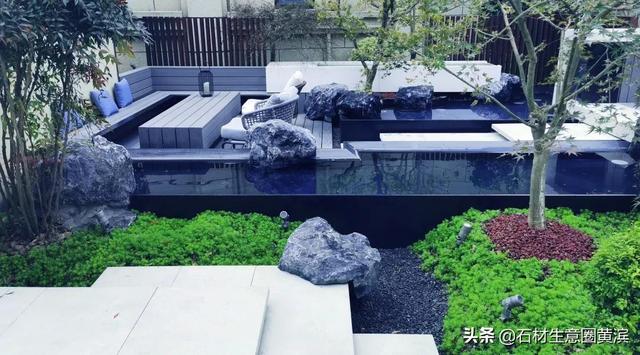 朱高峰简境(黑山石园林景观，给人一种宁静稳重平和之感)