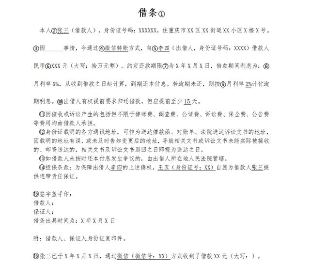 怎么写借条才受法律保护(借条如何写具有法律效力)