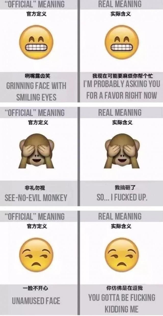 微信笑脸表情代表什么意思(你最常用的emoji，在别人眼里居然是这个意思？)