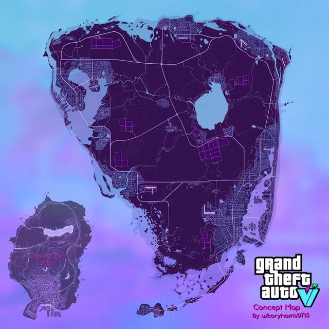 GTA6地图(已经等到魔怔！粉丝自制《GTA6》地图能以假乱真)
