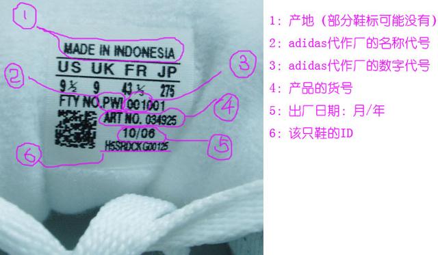 adidas防伪码在哪(史上最全的adidas阿迪达斯产品真伪假辨别之终极诠释)