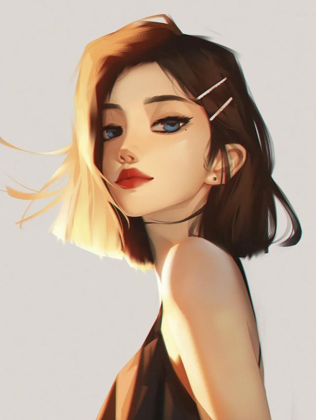 好看的头像图片大全女(绝美气质女生头像，这光感真的美哭了)