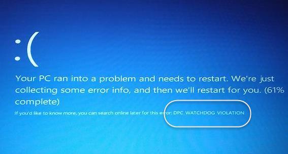dpc-watchdog-violation蓝屏代码(win10不定期蓝屏DPC WATCHDOG VIOLATION解决方法)