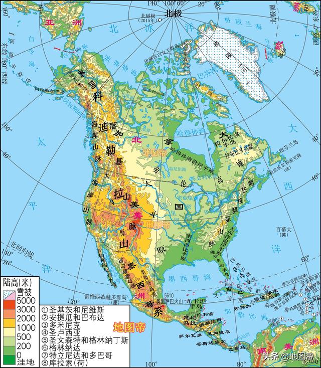 迪拜世界地图(世界七大洲地形图（12图）)