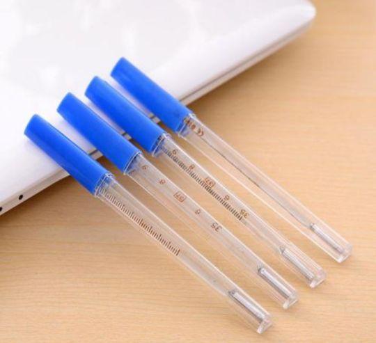 怎么看温度计的水银柱(体温计的水银柱为什么不会自动下降？！！)