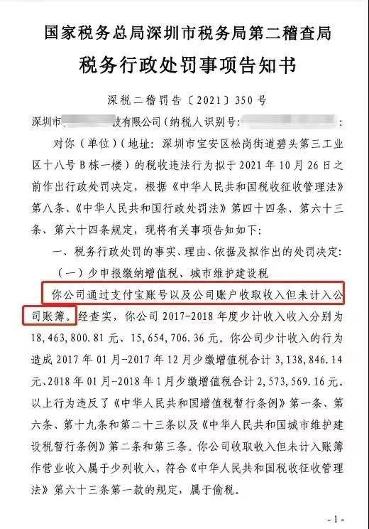 支付宝企业账户和个人账户有什么区别(税务严查！注意又一企业使用私人账户被查，交罚款高达300多万)
