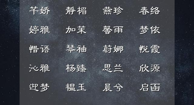 女孩子用什么网名好听又吸引人(女孩起名：寓意吉祥的名字精心收集)