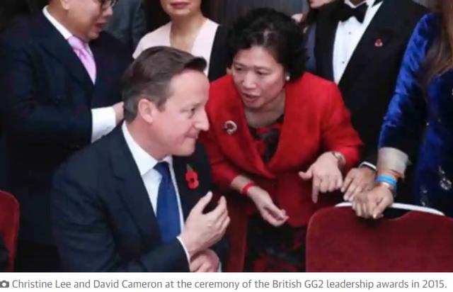 卡梅伦首相(军情五处污蔑中国在英国议会“从事政治干涉活动”，驻英国大使馆回应)
