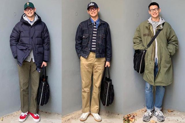 衣服搭配图片男(男士如何穿，造型时髦又实用？“上繁下简”的技巧运用起来)
