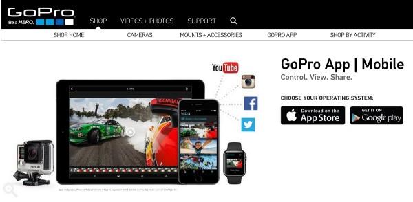 gopro官网应用下载(GoPro不再为WP平台提供应用更新)