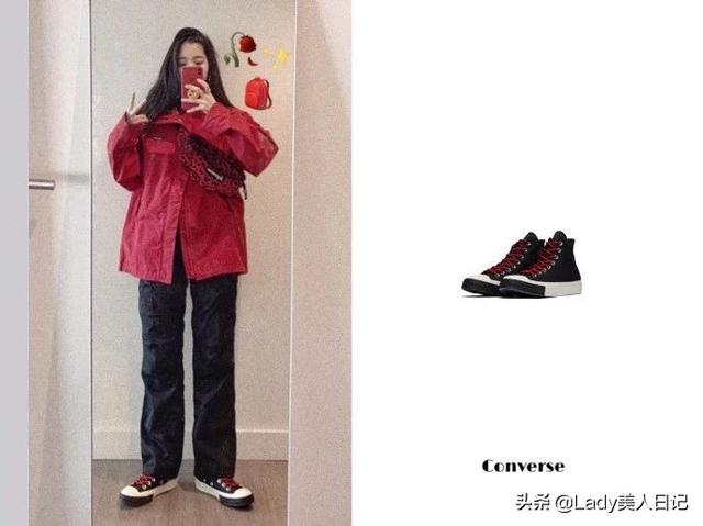 匡威女士板鞋(欧阳娜娜才是典型的鞋控女王！18年匡威鞋子合集，我都看呆了)