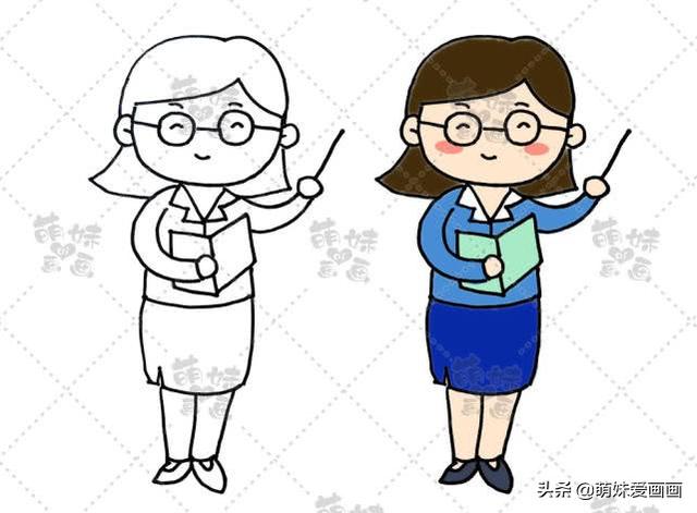 工程师爸爸简笔画(五一劳动节学画5种不同职业的工作者简笔画)