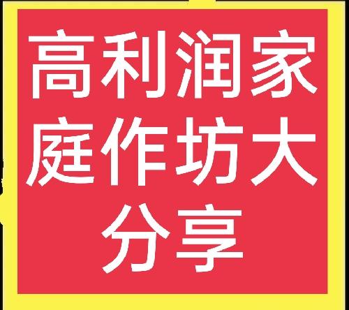 在家办厂加工(家庭加工项目利润高，想赚钱的速来学，真的很有用)