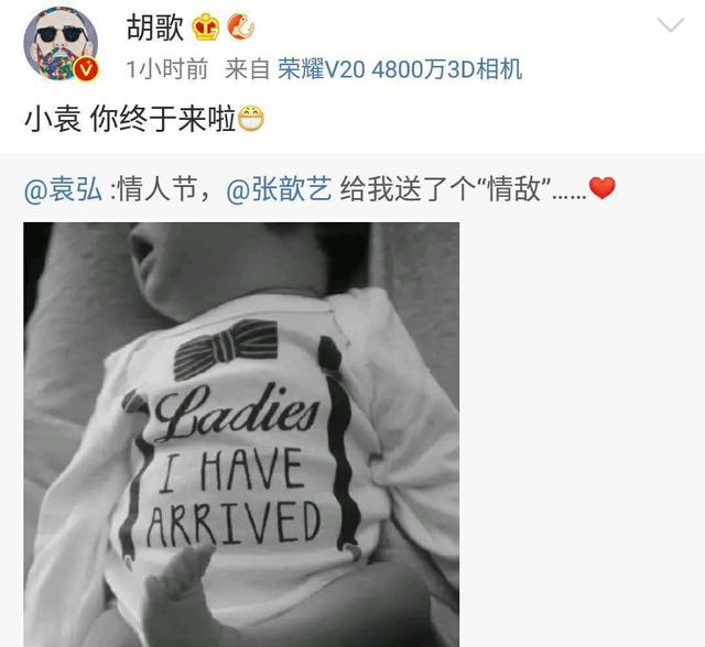 胡歌的微博是自己管的吗(胡歌1天两条微博！1条证明自己是单身，1条祝福袁弘喜得贵子)