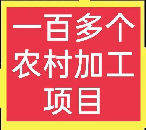 农村可以开什么厂(一百多个农村加工好项目，总有一个适合你，想在农村发展的别错过)