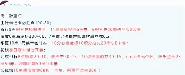 农行京东e卡怎么兑换(2月28日周一，华夏10分心意10积分兑20京东E卡、花旗春日刷卡等)