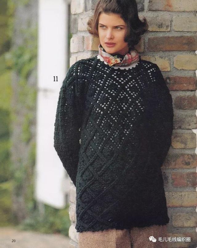 衣服的衣怎么写好看(直身钩织简单的钩针套头衫，可长可短，根据身材来调整)