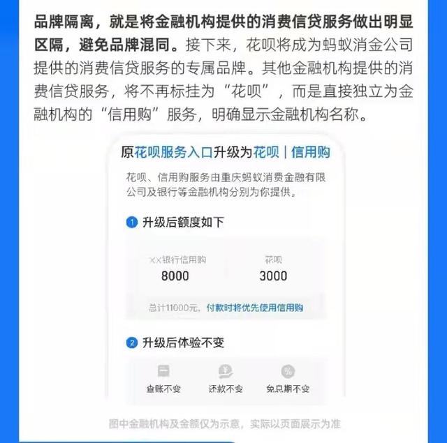 花呗可以分多少期还款(继借呗后，花呗启动品牌隔离工作，免息期、还款体验均不变)