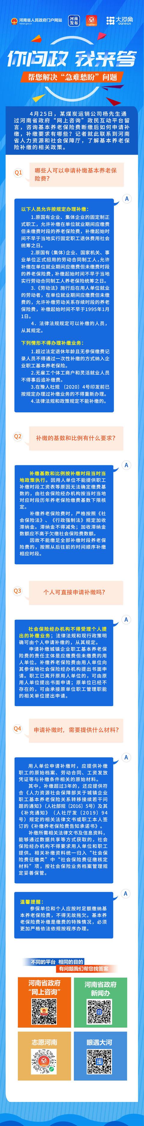 补充养老保险是什么意思,网上怎么交(你问政 我来答丨企业职工 关于基本养老保险费补缴的热点问题，答案来了)